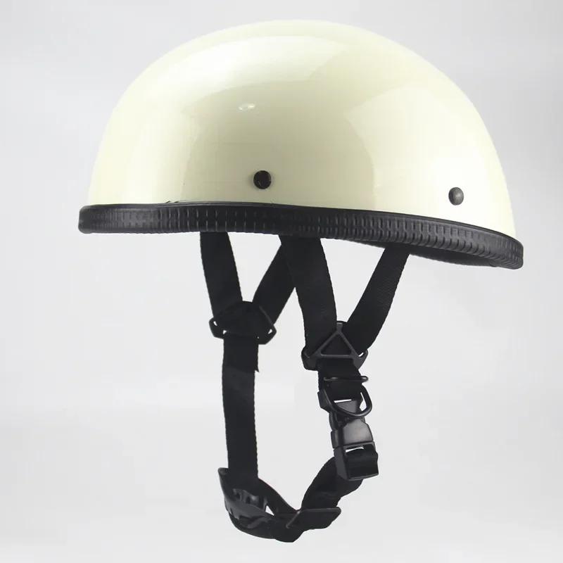 Motocross Dot Nostalgic Vintage Motorcycle Open Half Face Scooter Safety Protection Gear Motorbike Riding moped Casco Helmet