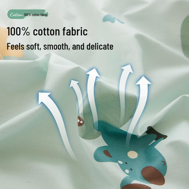Kids' Bean Fleece Duvet Cover: Double-Sided for Infants, Girls & Boys