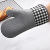 Silicone Insulated Glove, Anti Slip, Lengthened, Thickened, High-Temperature Resistant Kitchen Anti Scalding Device