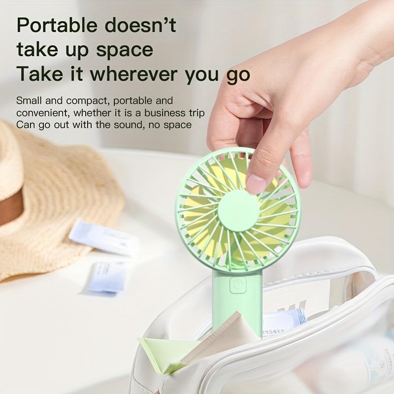 Xiaomi 2026 Rechargeable Strong Wind Handheld Fan Portable Quiet Desktop Air Cooler with Phone Holder Cooling Outdoor Travel