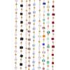 1Meter Colorful Cube Stone with Copper Beads Chains Necklace Chain for DIY Anklet Bracelets Handmade Jewelry Making Accessories