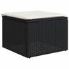 VidaXL Salon de Jardin avec Coussins 6 pcs, Canapés de Terrasse, Ensemble de Meubles de Patio, Mobilier d'Extérieur, Noir 3221295
