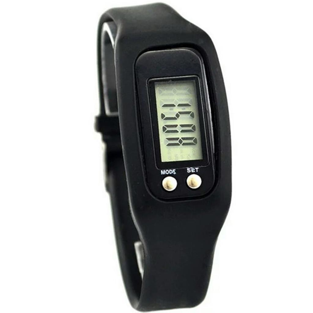 Pedometer Watch With LCD Display Walking Fitness Simple Operation Tracker Wrist Band And Digital Step Counter