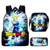 Primary And Secondary School Students Dragonball Schoolbag Three-Piece Cartoon Animation Backpack