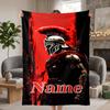 Spartan Warrior Custom Flannel Blankets Soft Warm Cozy Throws for Home Decor Holiday Gifts