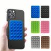 1pc Square Silicone Suction Cup Phone Case With Silicone Suction Cup At The Back, Silicone Phone Suction Cup