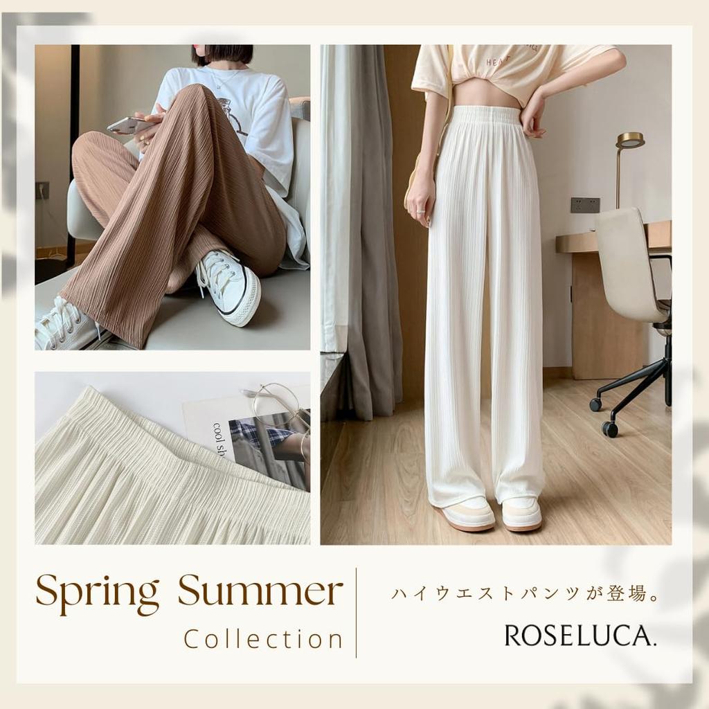 Lös Elastisk Elegant Perfekt för och Gaucho Storlek Plus M ROSELUCA. Vida Byxor för Kvinnor, Benförlängande, Hög Midja, Passform, Vår/Sommar, Snygg,