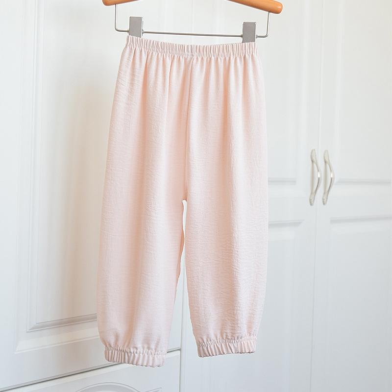 Dětské cool kalhoty pro chlapce dívky léto korejský ležérní sportovní dětské volné kalhoty jednobarevné měkké teenagerské rovné kalhoty 1-7 let