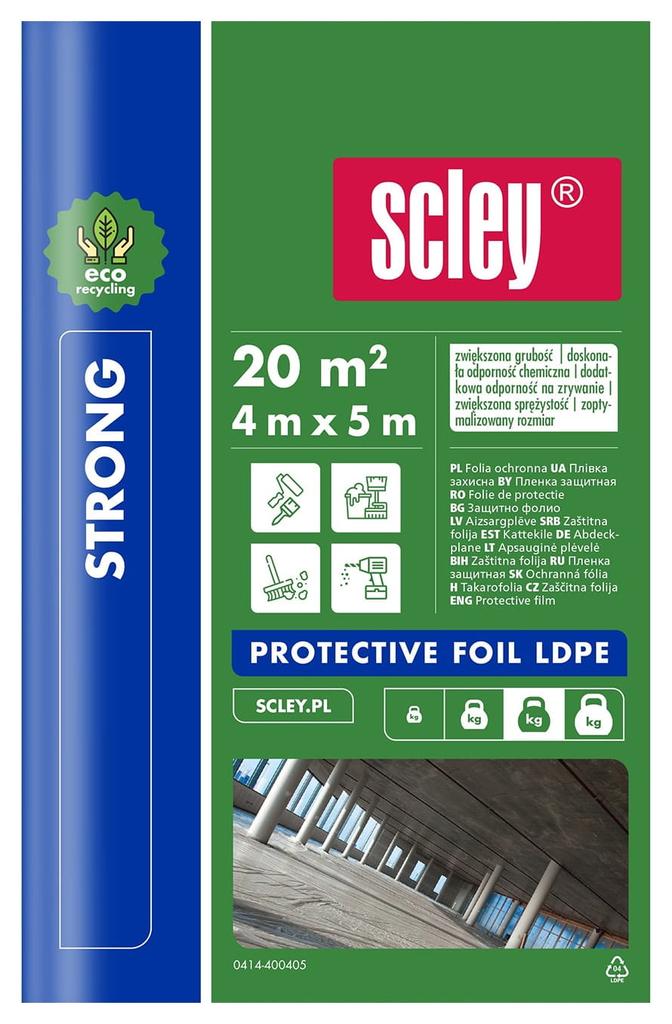 Strong LDPE Eco Protective Painting Film 4m x 5m