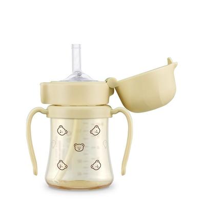 Gromimi Infant PPSU Straw Cup 200ml, Dotcom Butter, 1 Piece
