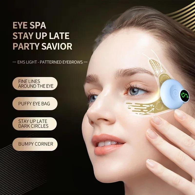EMS Eye Mask Patch Face Eye Massager Muscle Stimulator Facial Massagers Beauty Eyes Lifting Fatigue Relief Eye Bags Dark Circles
