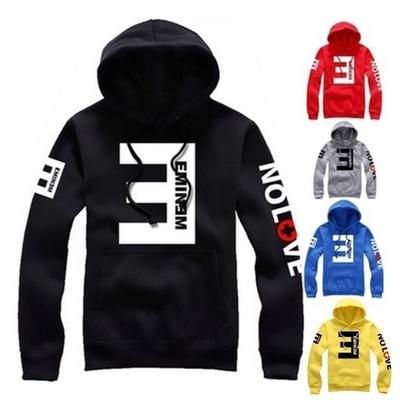 O-Ausschnitt Baumwolle Buchstaben Langarm Pullover Herren Hoodies