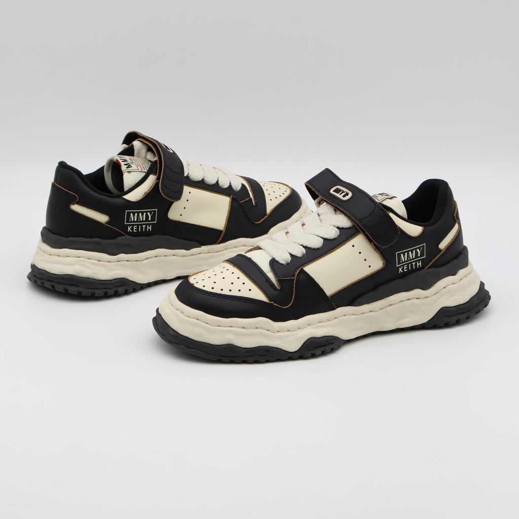 A13FW702-nero/bianco Maison MIHARA YASUHIRO KEITH suola originale pelle (Uomini)