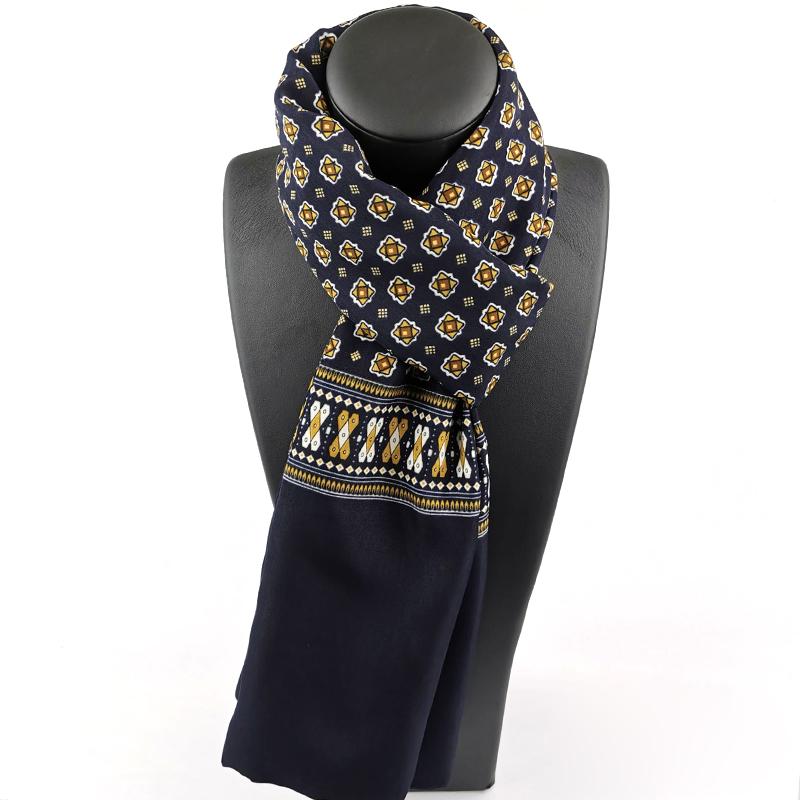 

Весняно-зимовий шовковий шарф чоловічий розкішний модний шарф з принтом у клітинку шарф на шию шаль обгортка вінтажний теплий шийний платок аксесуари