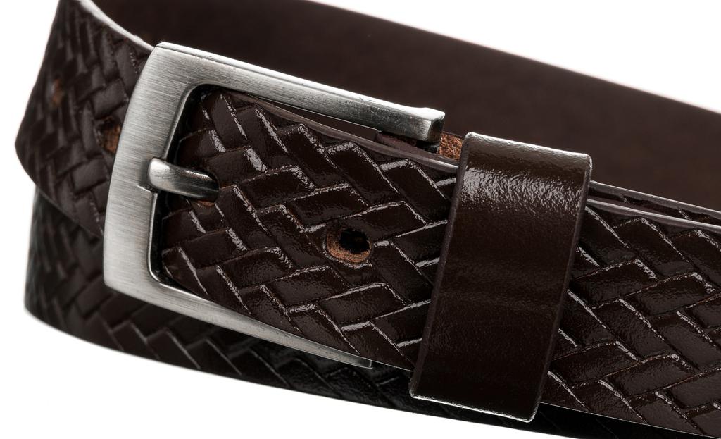 M LEATHER BELT WAS PLW-R-15 100 Brown