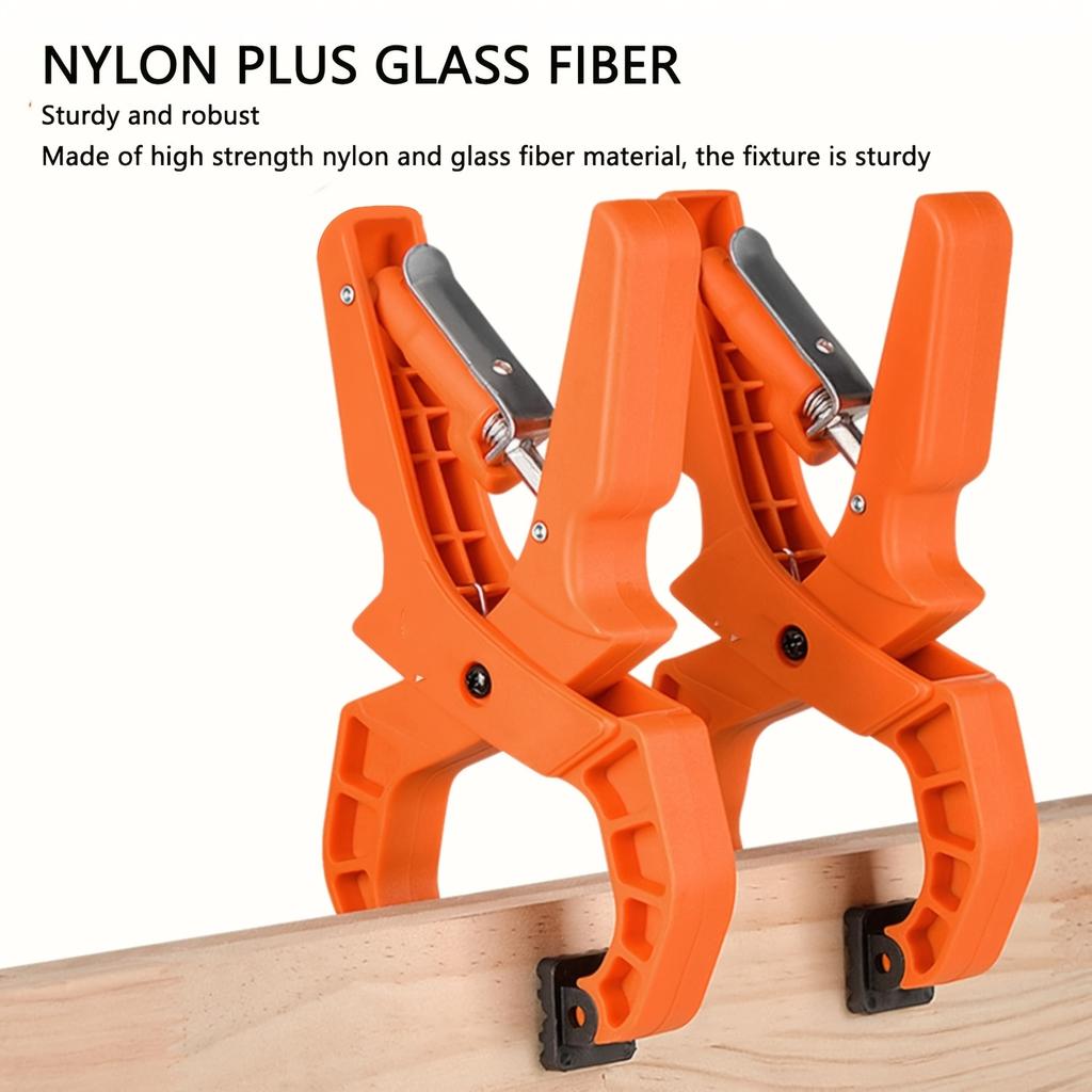 8inch Woodworking Clamp Carpentry Clip Quick Ratchets Carpenter Tool Wood Fixing Tools Enduring Heavy Duty Jaw Opening Clamps