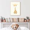 Tierdekorationsblätter, Bild, Wandkunst, Poster, Kinder-Leinwände, Zimmergemälde für Kinderzimmer, dekorative Drucke, Wandposter, ohne Rahmen
