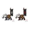 Medieval Accessories Building Blocks Soldiers Weapons Military Flags Mount War Horses Orc Mount Flags Wolf Bricks Kids Toys Gift