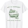 SHAAMOU Get In Scavenger We Are Going Thrifting Retro Raccoon Meme T-Shirt (White, X-Large)