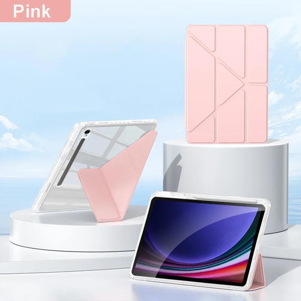 Új Akril Samsung Galaxy Tab S11 Ultra S10 FE Plus Táblagép Tok Tab A11 + A9 S9 S8 S7 FE Plus 11 12.4 13.1 Hüvelykes Fedélhez