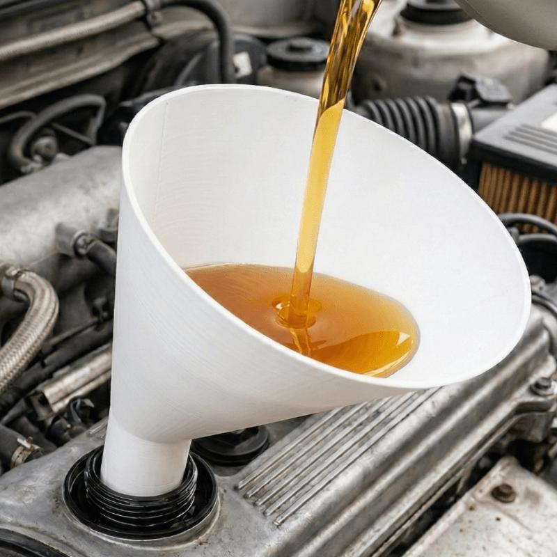 1PC fuel hopper automotive oil creative large-diameter eccentric design funnel conveyor tool car