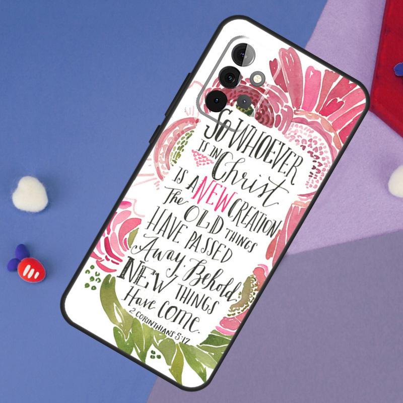 Bible Qutoes Verse Belief God Jesus Case For Samsung Galaxy A15 A54 A34 A14 A13 A53 A16 A26 A36 A56 A12 A22 A32 A52 A06 A35 A55