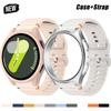 Original Silikonband + Hülle für Samsung Galaxy Watch 7 Ultra 44mm 40mm Armband für Galaxy Watch 7 Classic PC-Hülle Schutz