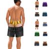 Maillot de bain short de bain pour homme avec imprimé amusant et short de plage avec ceinture élastique