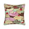 Delightful Cupcake Pillowcases Retro Trendy Pillow Case For Office Car Home Decor Soft Pillow Cover