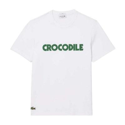 Lacoste Mens Graphic Print Cotton T-Shirt