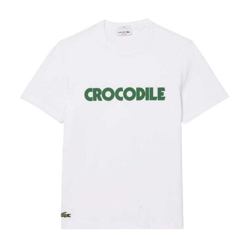 Lacoste Mens Graphic Print Cotton T-Shirt