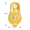 Pulley 26kN Rescuing Climbing with Ball Bearing Rock Single Aluminum Fixed Eye