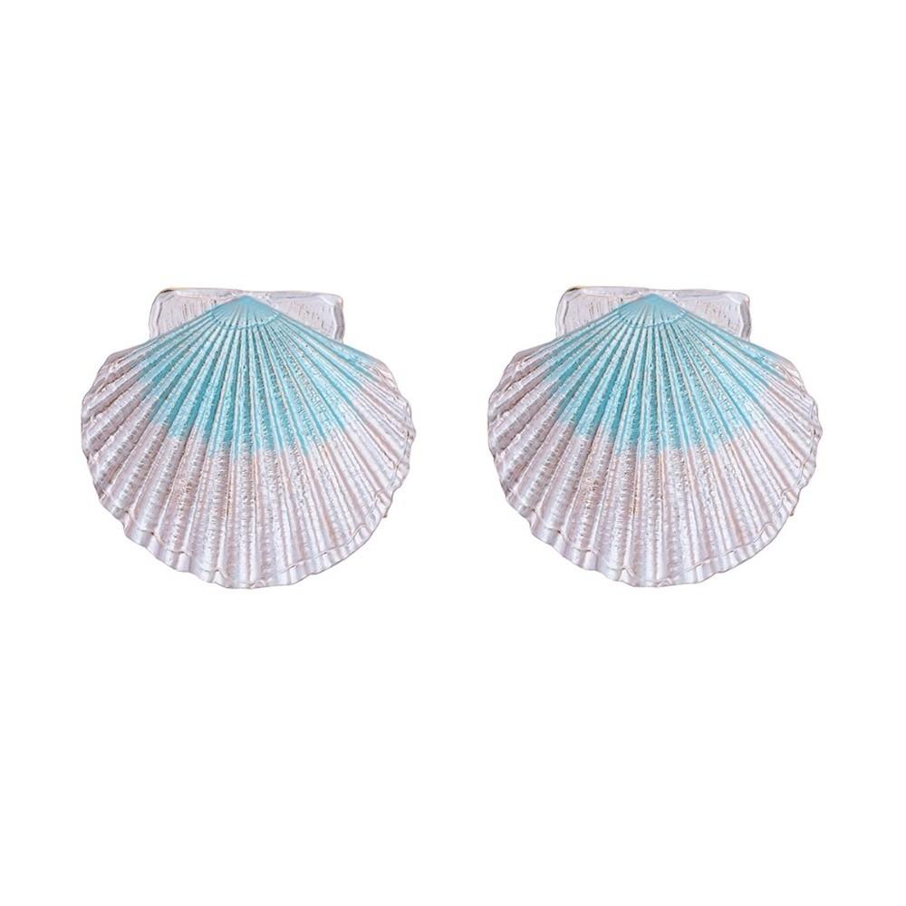 Chic Conch Shell Earrings Studs Hypoallergenic Sea Beach Earrings Ocean Style Ear Studs Holiday
