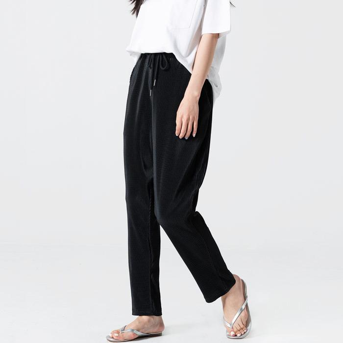 Pants for Women Stylish Pleats Pants Daily Wear Korea Fashion