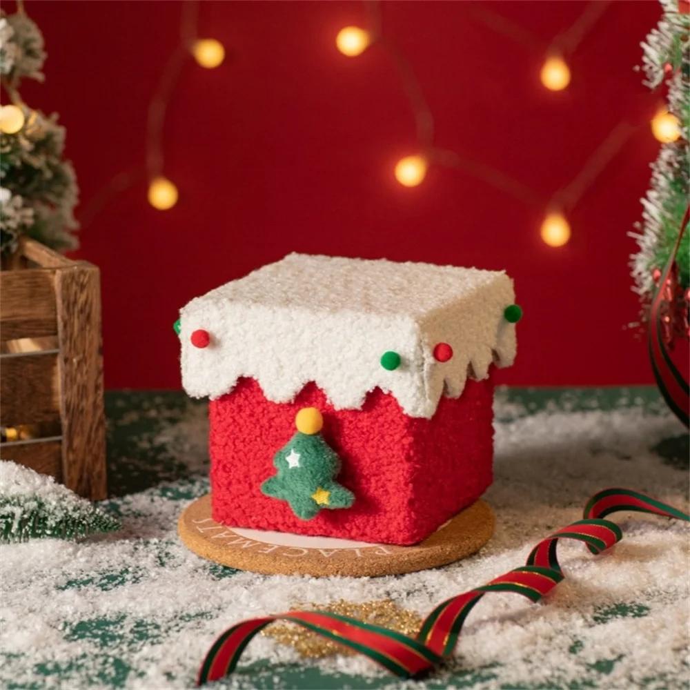 Handmade Christmas Gift Boxes DIY Sturdy Thickened Decorative Apple Boxes High End Reusable Candy Packaging Boxes Party Favor