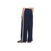 Adidas Originals SS25 Striped Soft Comfortable Skin-Friendly Versatile Knitted Sports Pants Women Bottoms Dark-Blue KB8948