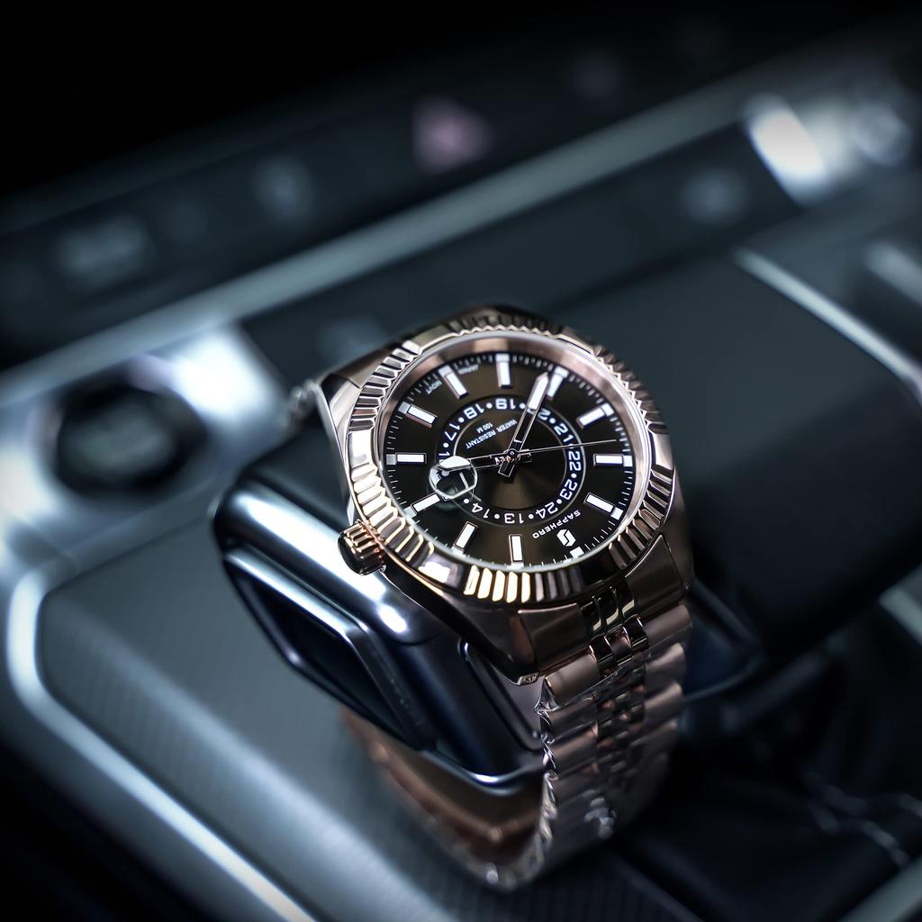 Watch 10 ATM Water Resistant Japanese Movement Analog Watch Simple Gift Business Date Display Quartz Stylish Popular Ranking Study Lightweight Rose