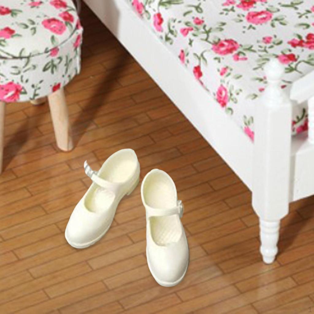 1/6 Scale Casual Footwear Low Block Heels for 12'' Female Action Figure Accessories