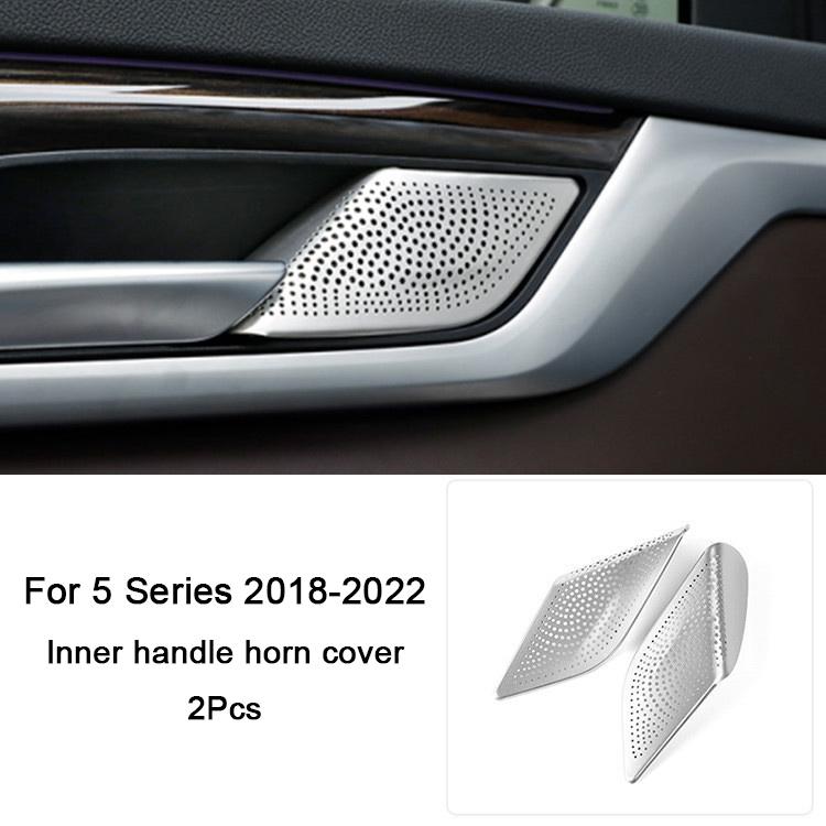 För BMW 5-serie G31 G30 2018 , Bilens dörrhögtalare dekorationsskydd A-stolpens hornskydd Interiörtillbehör