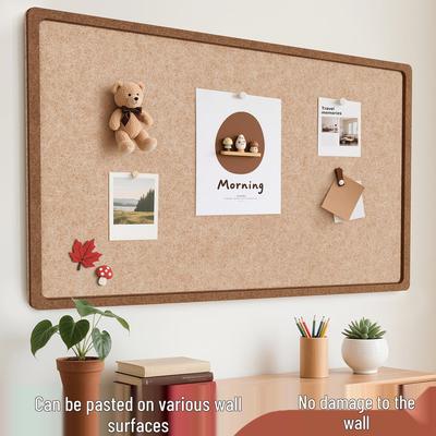 Cork Felt Wall Sticker Photo Display & Decoration Panel for Living Room