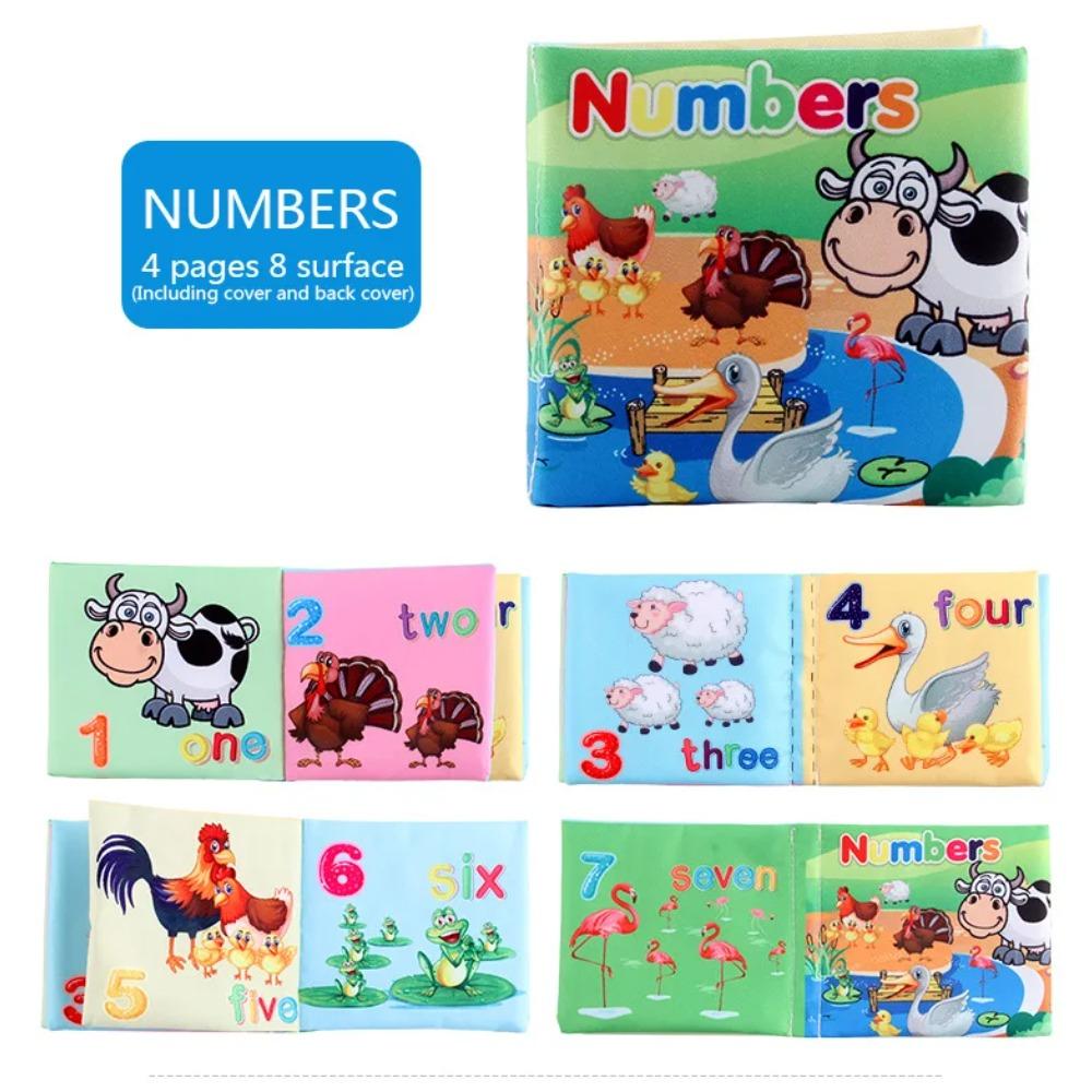 Baby Soft Cloth Book for Newborns 0-12 Months 3D Book Animal Family Cognitive Montessori3D Book for Kids Gift