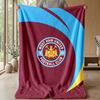 Coperta in Flanella con Stampa West Ham United, Morbida Calda Leggera Coperta da Divano Letto Campeggio