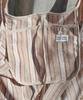 Pmco Striped Button Packable Shoulder Bag (Brown)