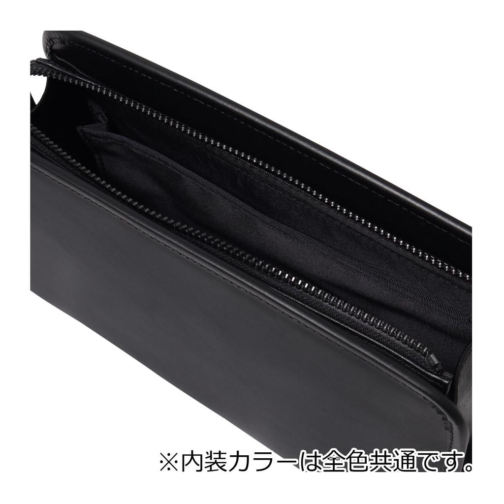 Second Bag A5 Bolton 702232 Clutch Bag Cowhide Leather Black [TAKEO KIKUCHI] Men's 01