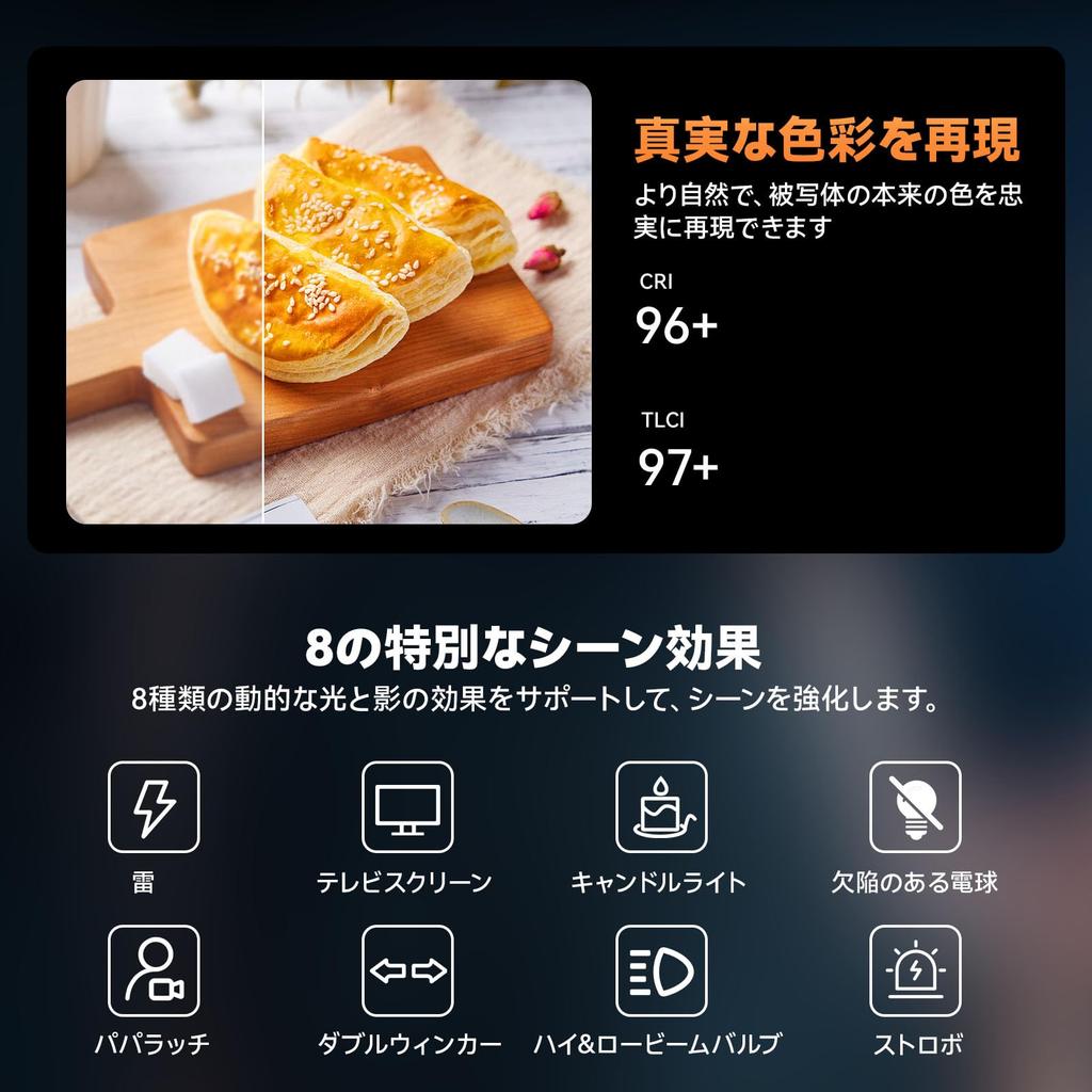 Ulanzi P40 Bi 40W LED Video Adjustable PD Fast 5000mAh Screw Magnetic Camera Constant Auxiliary Lighting for Live Product and Videography Light,