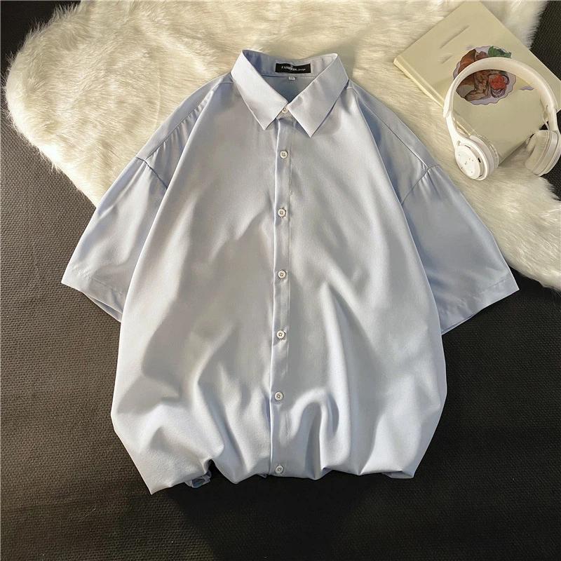 Summer seaside vacation shirt, men's all-match shirt