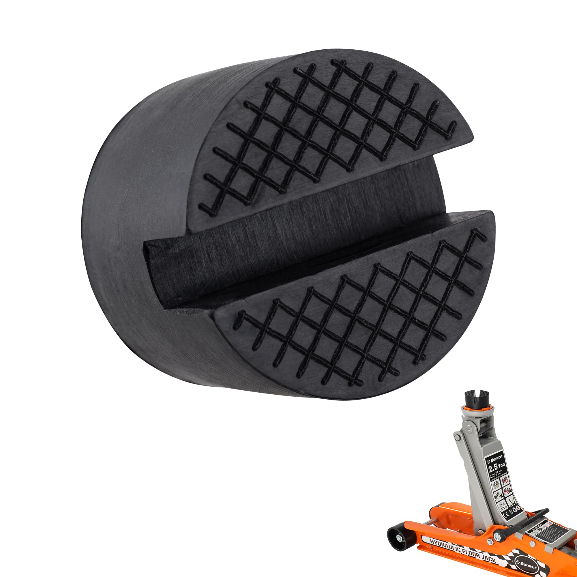 

Donext Jack Pad Jack Adapter Universal Jack Attachment, 2.0 inch (50 mm), Groove Depth φ50mm (1 piece) чорний