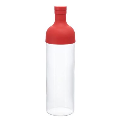 HARIO Made In Filter-in Bottle, Boiler/Dishwasher Safe, 750ml, Red, Japan, FIB-75-R