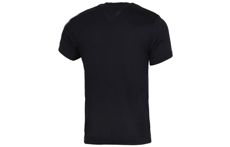 Men's Adidas T Shirts Men's Black Crew Neck Moderate Straight Fit