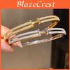 Kadınlar İçin 18 Ayar Altın Kaplama Zirkon H Harfi Bileklik Moda Minimalist Takı